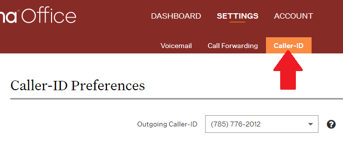 caller ID preferences